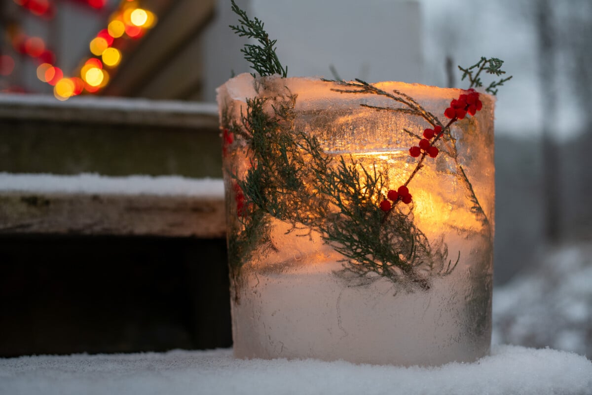 Make Easy Ice Luminaries + Helpful Tips for Stunning Results